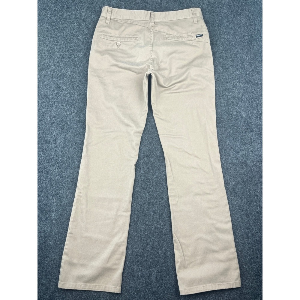 Volcom Frickin Modern Stretch Chino Pants Khaki Tan Mens 28 Skate